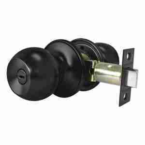 Cerradura Chapa Perilla Bola Sin Llaves Negro Dexter 6629