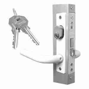 Cerradura Chapa Para Puerta Aluminio Phillips 570 Blanca
