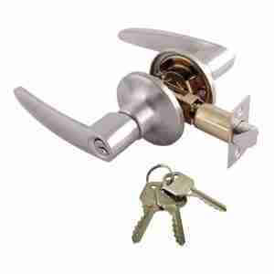 Cerradura para puerta abatible Dexter 6636 color plateado