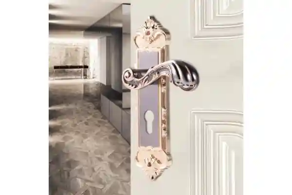 Cerradura de puerta vintage de aleación de aluminio retro