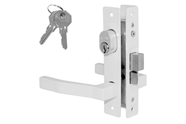 Cerradura chapa puerta aluminio embutir 550 blanco phillips