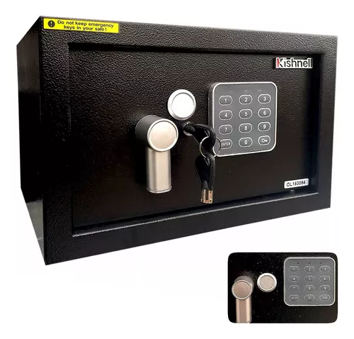 Caja fuerte electronica alta seguridad mediana kishnell color negro