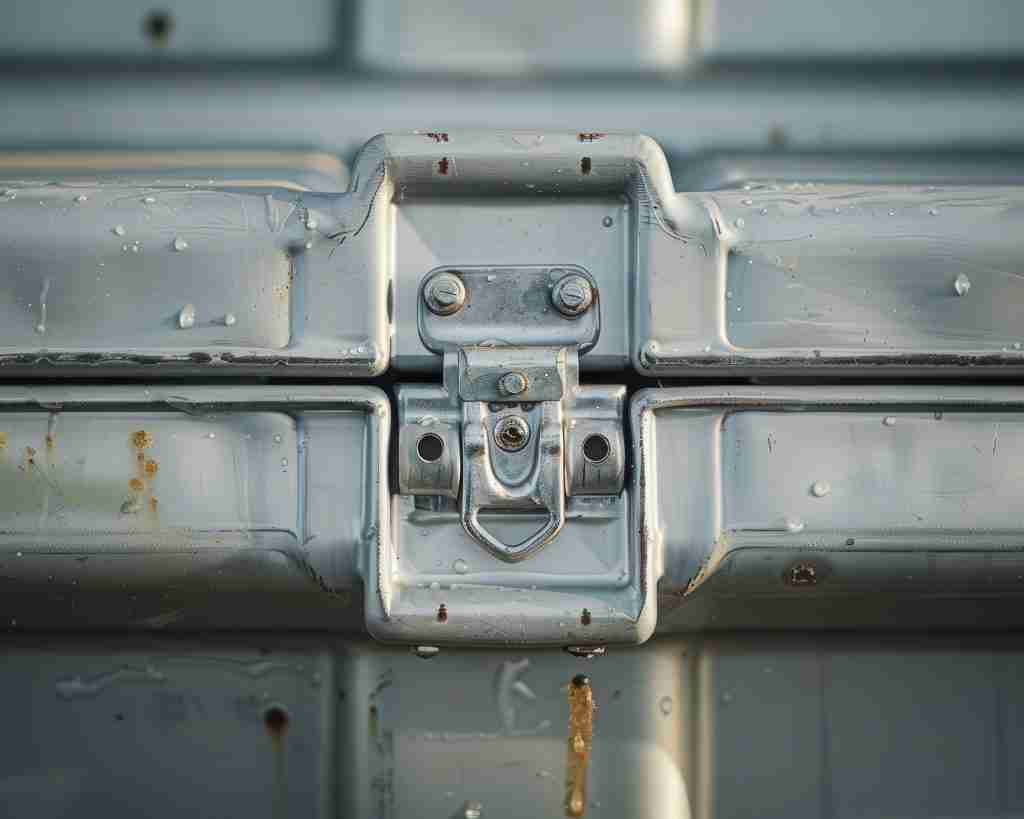 Closeup polyethylene water tank revealing its durable design application liquid containment